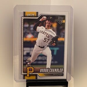 BUBBA CHANDLER 2026 TOPPS SERIES 1 ROOKIE CARD-PIRATES